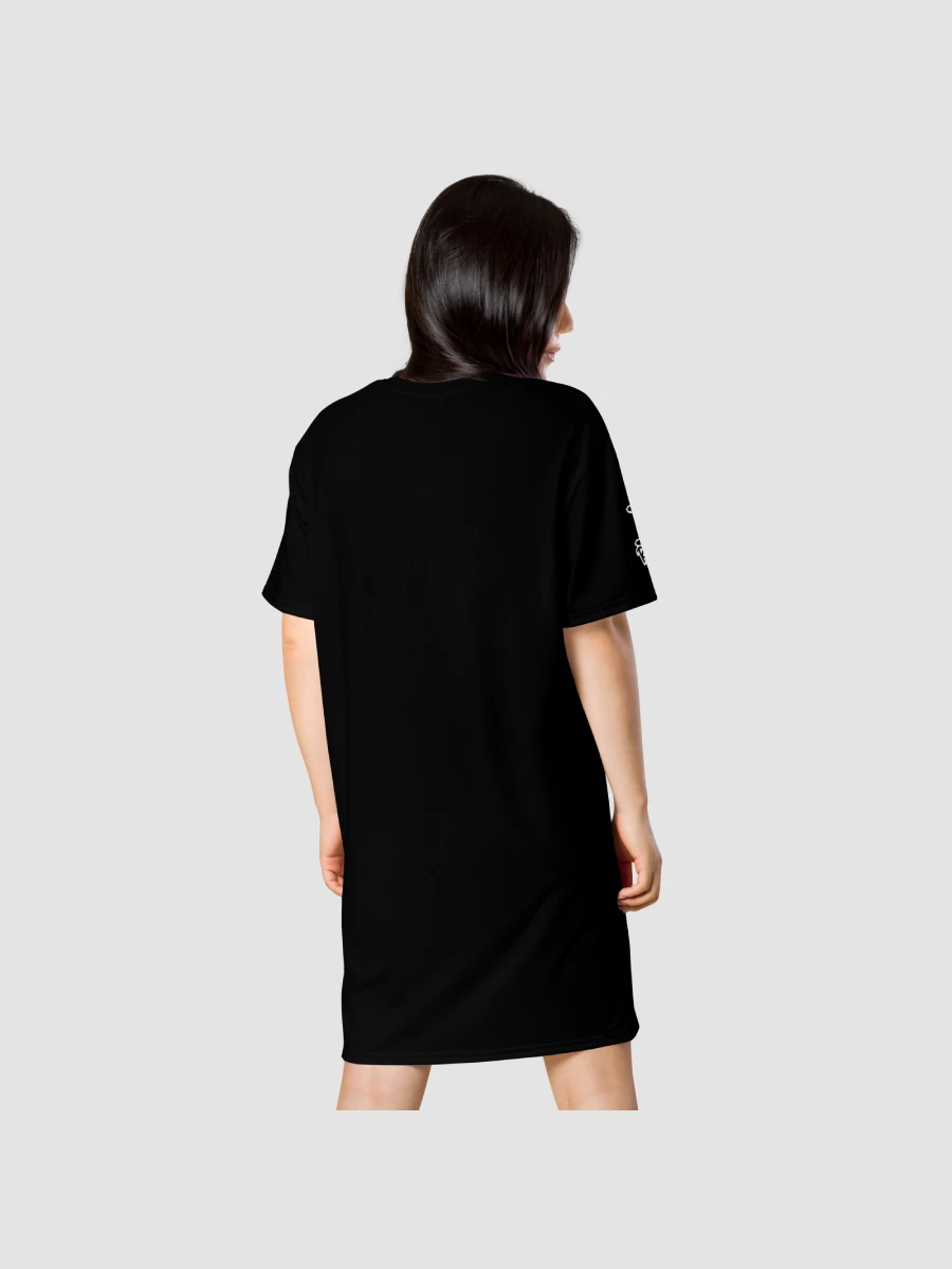All-Over Print Black T-Shirt Dress product image (9)