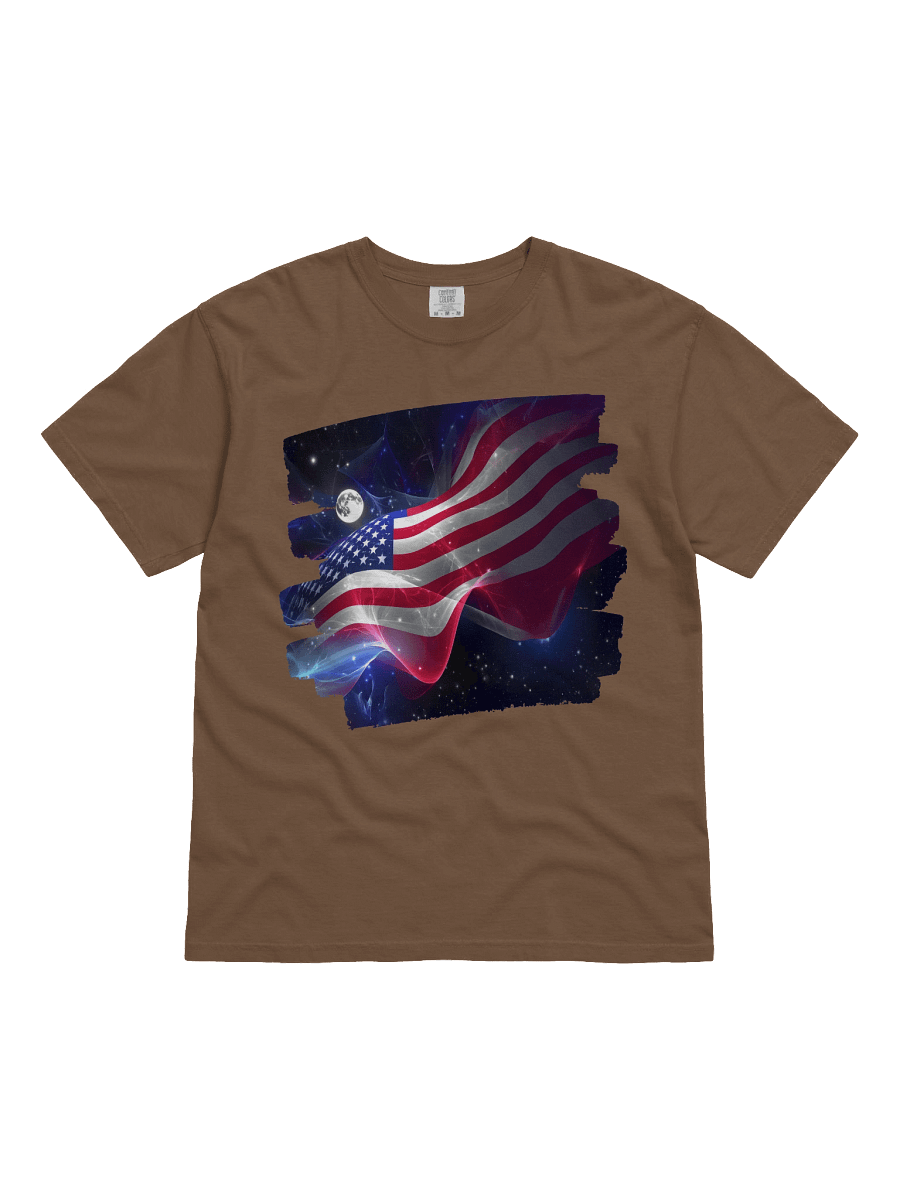 Flying High America Flag Heavyweight Cotton T-Shirt product image (7)