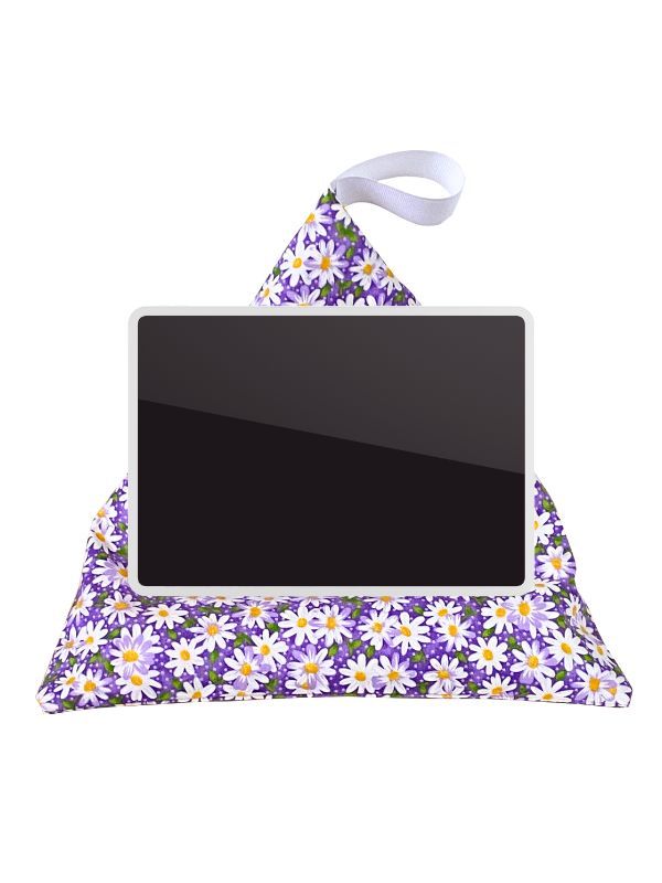 Daisies On Purple Background Fabric Print product image (2)