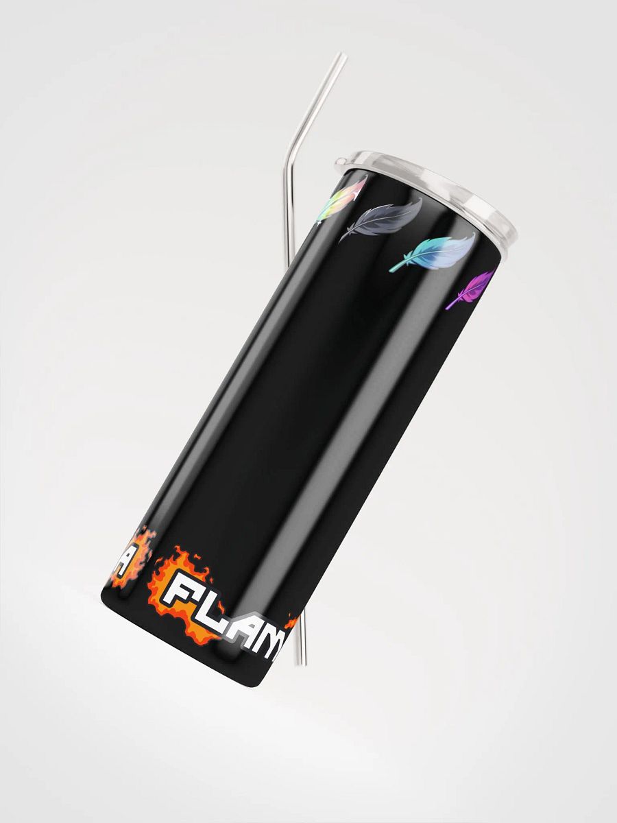 Feathers & Nameplate Stainless Steel Tumbler & Straw product image (4)