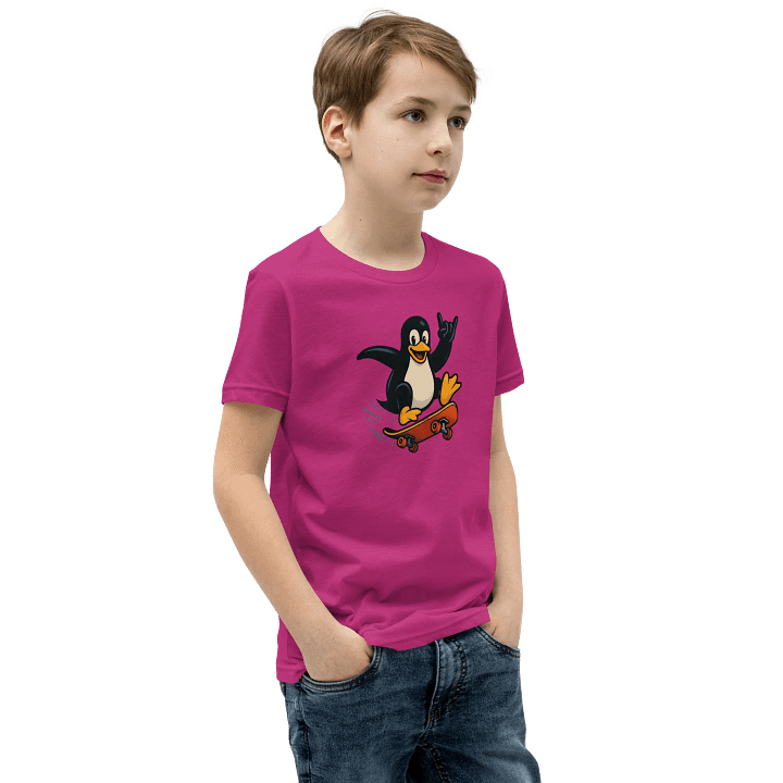 "Tux Skateboarder" Youth T-Shirt product image (2)
