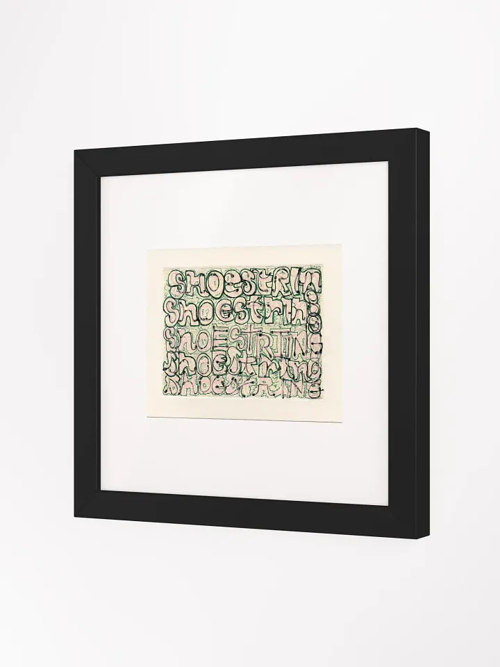 shoestring Panel Card Print Framed product image (2)