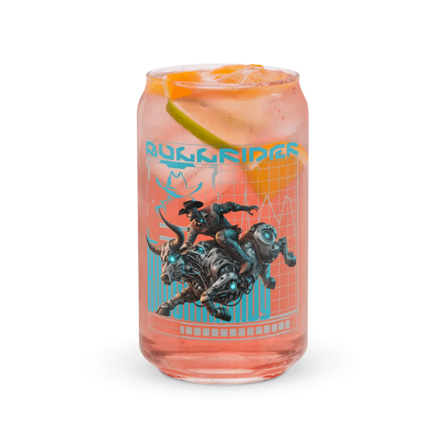 Cyber Punk Cowboy Bull-Riding Glass product image (7)