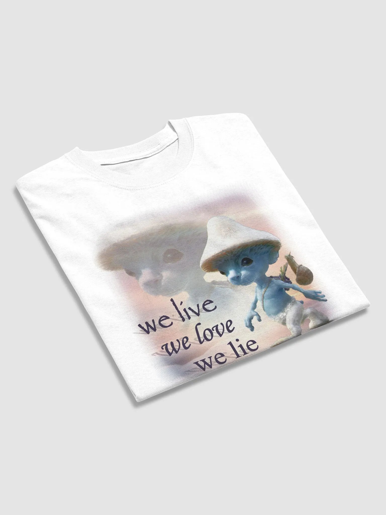 we live we love we lie smurf T-shirt product image (4)
