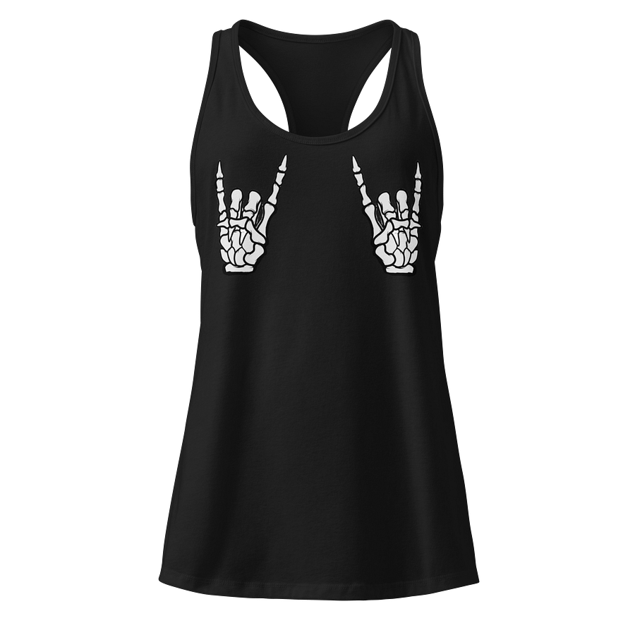 Skeletal Rock On Racerback Tank product image (1)