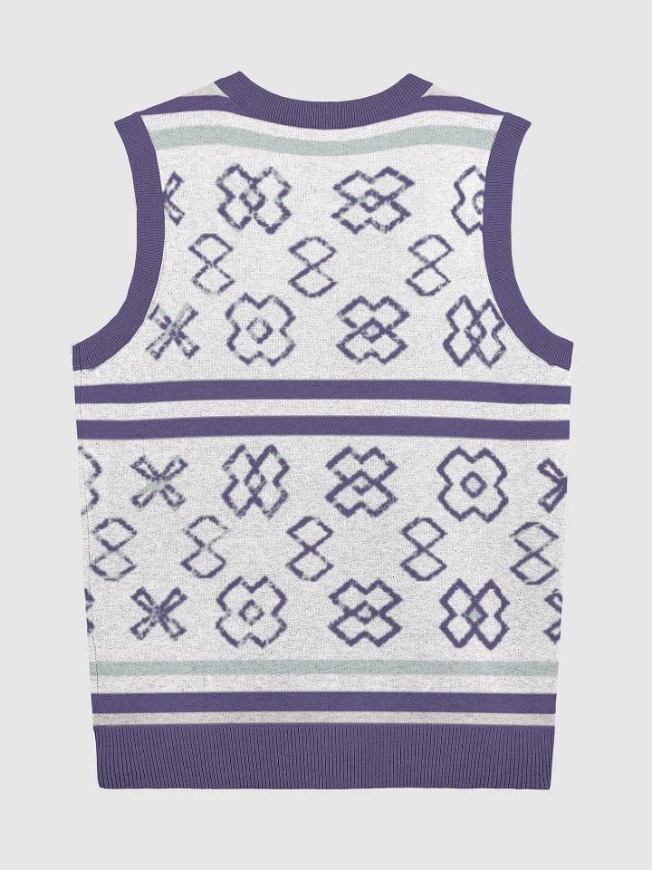 XL Geometric Knit V-Neck Vest product image (9)