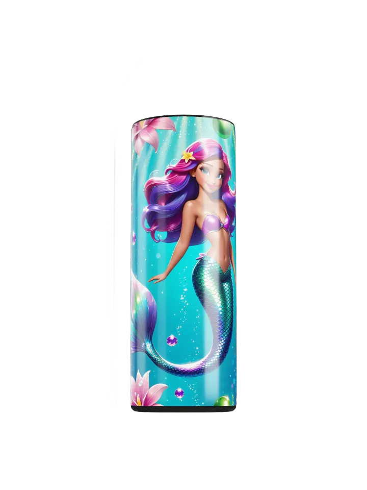 Mermaid Princess 20 oz Skinny Stainless Steel Tumbler - v3 product image (1)