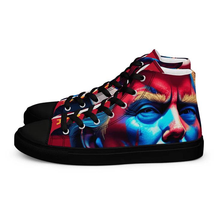 Blue and Red Womens High Tops product image (1)