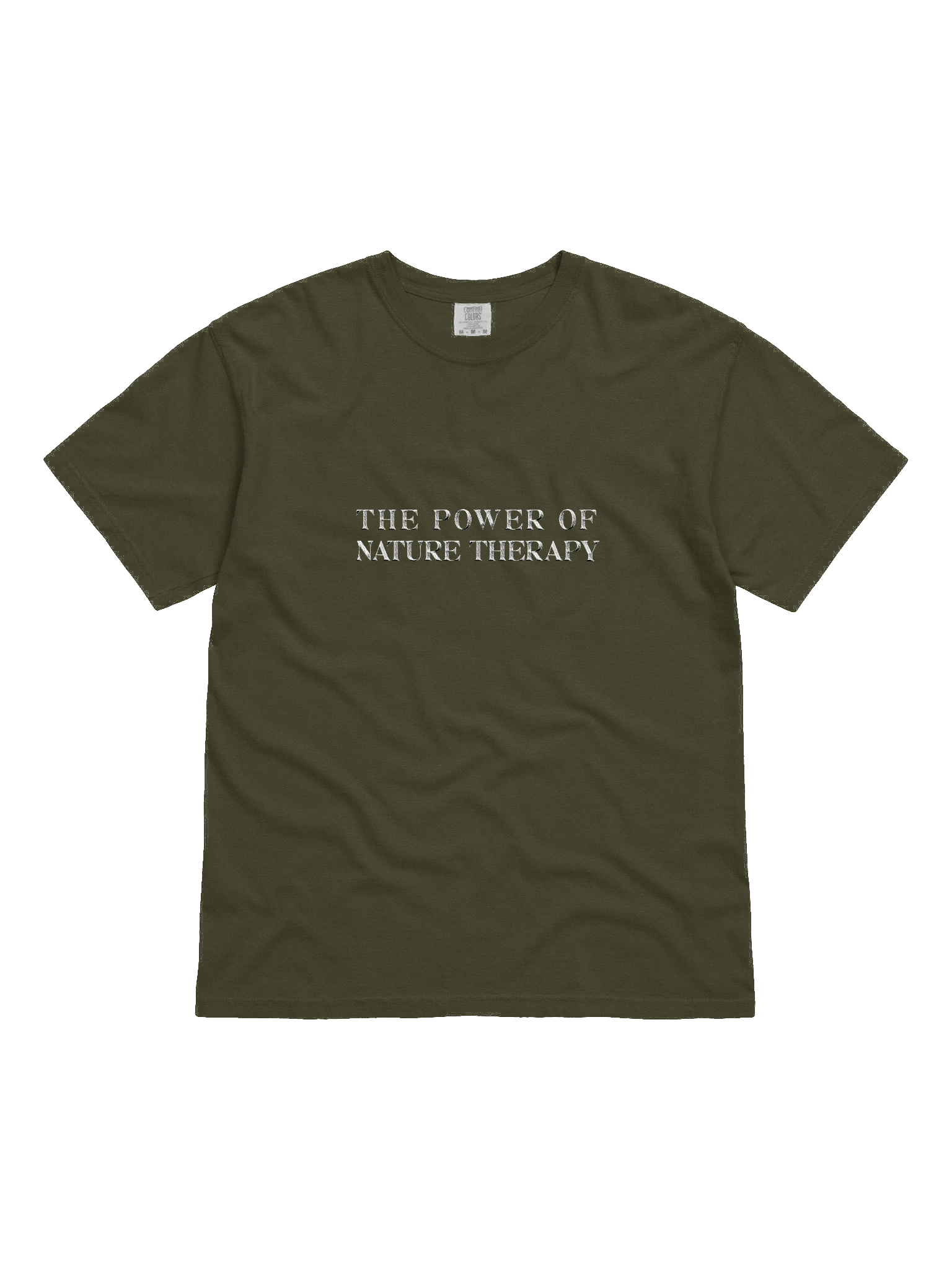 Embroidered The Power Of Nature Therapy Unisex Tee product image (1)