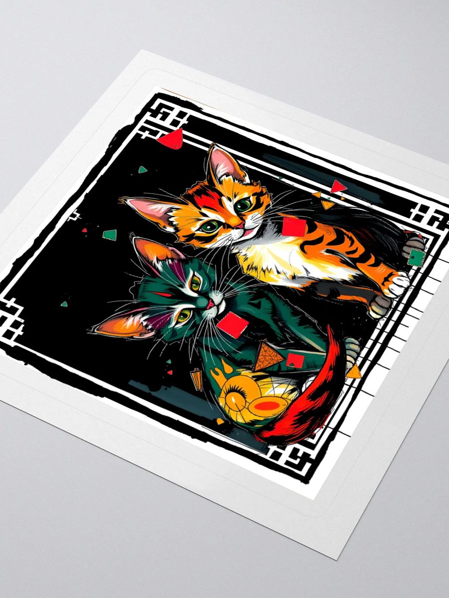 deco vibe kittens. Duo Kiss Cut Stickers product image (8)