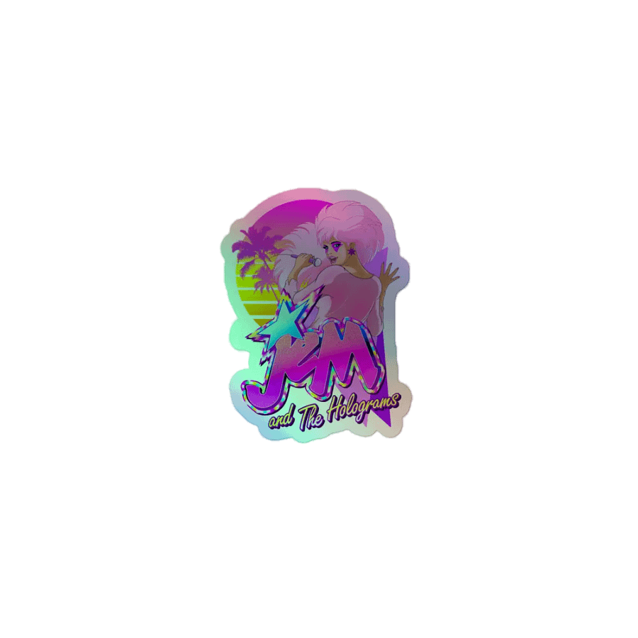 Jem Vaporwave Tribute Holofoil Sticker product image (1)
