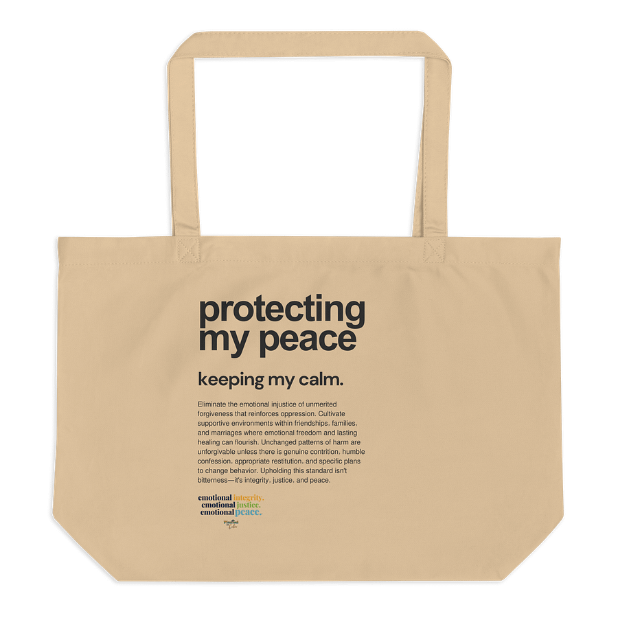 Official Planted By Calm | Calm Keepers Organic Cotton Tote (Style 2) product image (3)