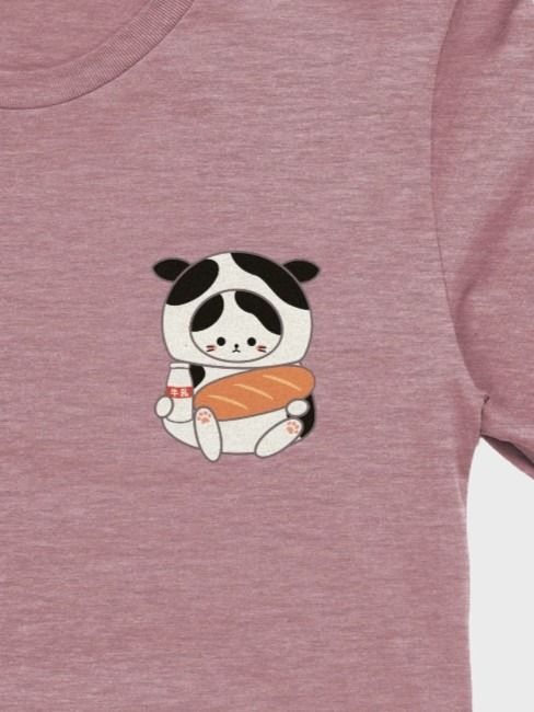 Cow Cat Unisex T-shirt (Front Left Chest Print) product image (1)