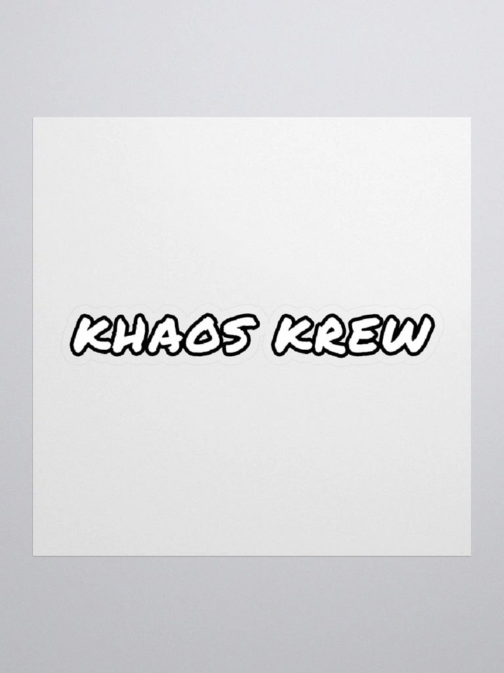 Khaos Krew Sticker product image (1)