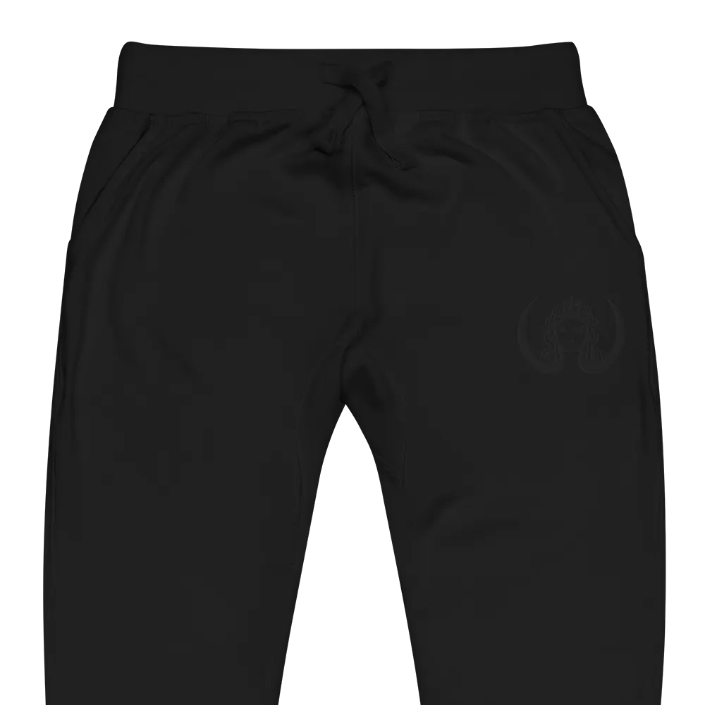 CIRCEMOON Signature Joggers with Black Tonal Goddess Emblem, unisex, black product image (2)