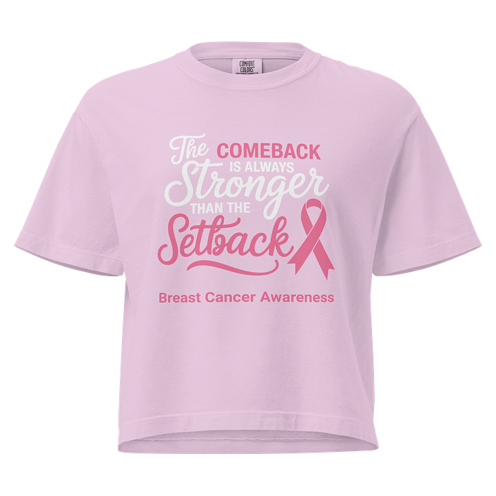 Fighter Warrior Survivor - Breast Cancer Awareness Heavyweight Boxy T-Shirt product image (1)