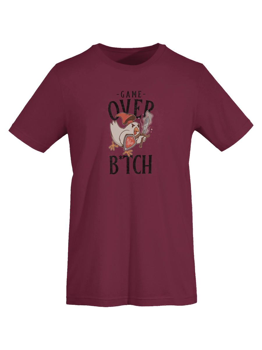 Game Over B*tch T-Shirt – Funny Gamer Rage Chicken Meme Tee product image (7)