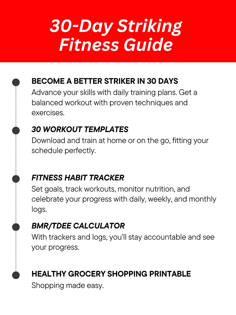 30 Day Dynamic Striking Guide product image (1)