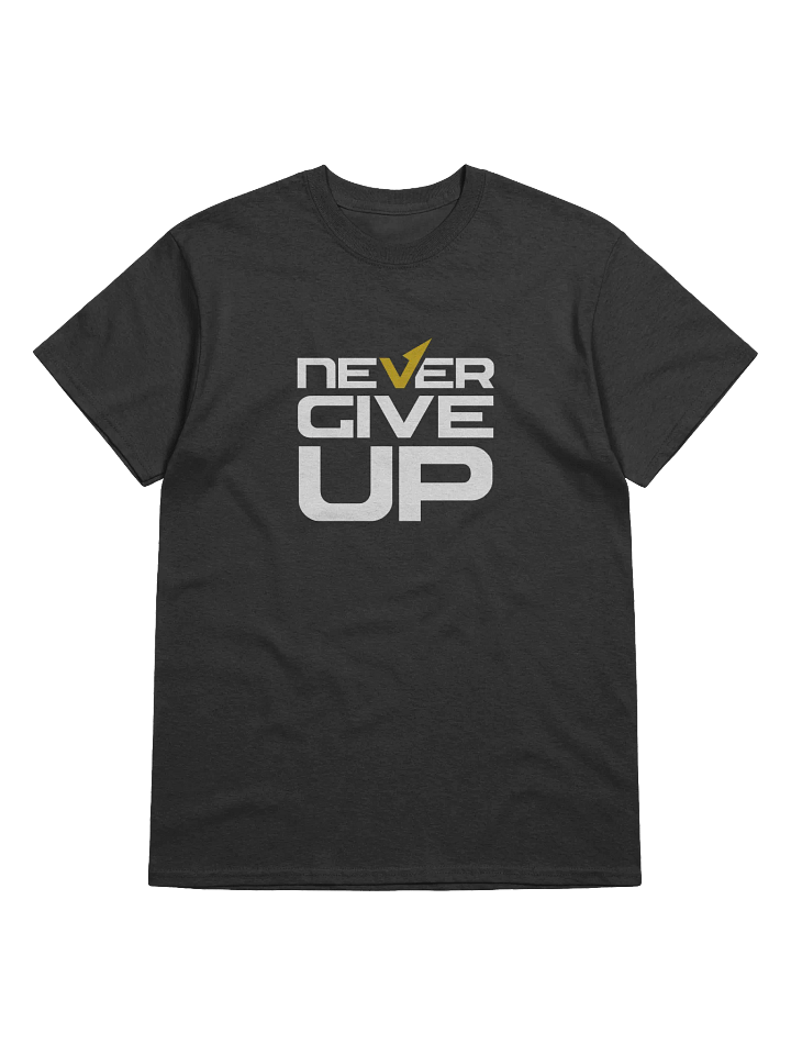 Never Give Up! Heavyweight Printed T-Shirt product image (1)