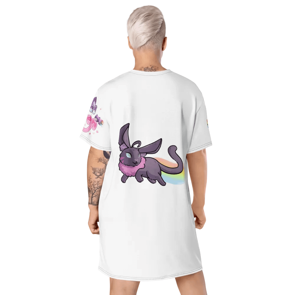 Pixel Kitten Playful All-Over T-Shirt Dress product image (9)