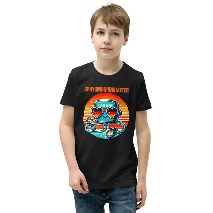 medical device tee, Heart Saver Sphygmomanometer Youth T-Shirt product image (1)