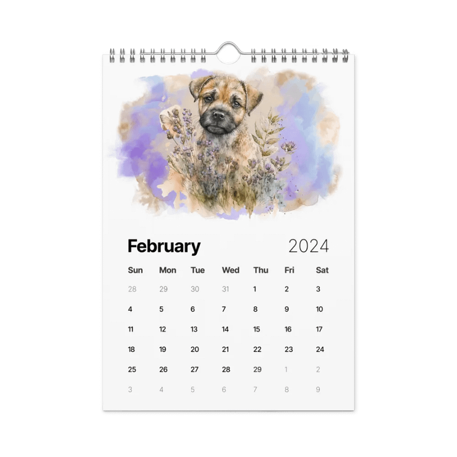 Watercolor Dogs 2024 Wall Calendar, 12 Month product image (4)