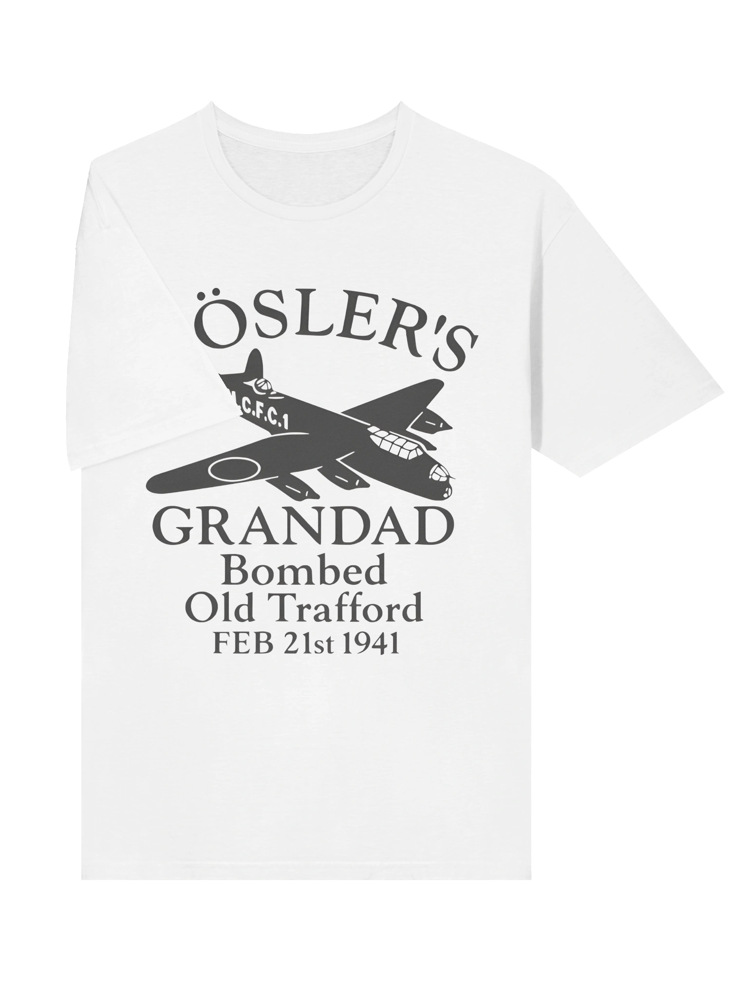 Rosler’s Grandad Bombed Old Trafford 1941 T-Shirt product image (3)