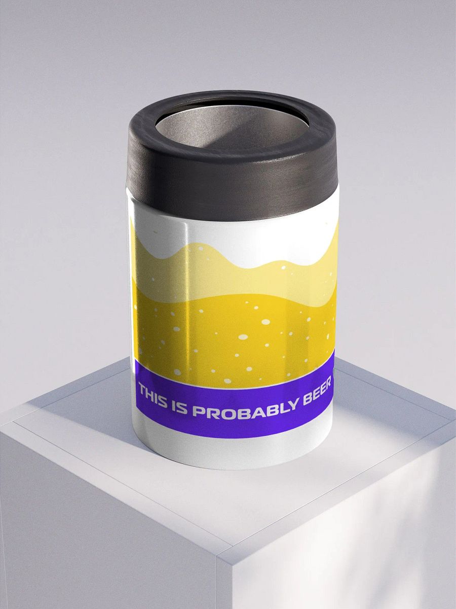This Is Probably Beer Stainless Steel Koozie product image (3)