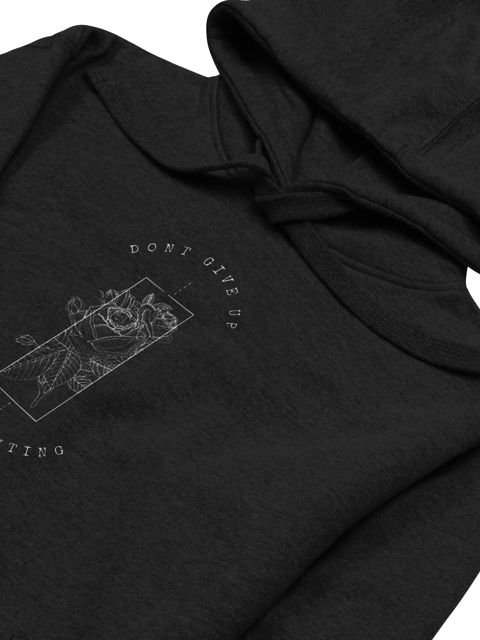 Monochromatic Rose Tattoo Unisex Hoodie product image (2)