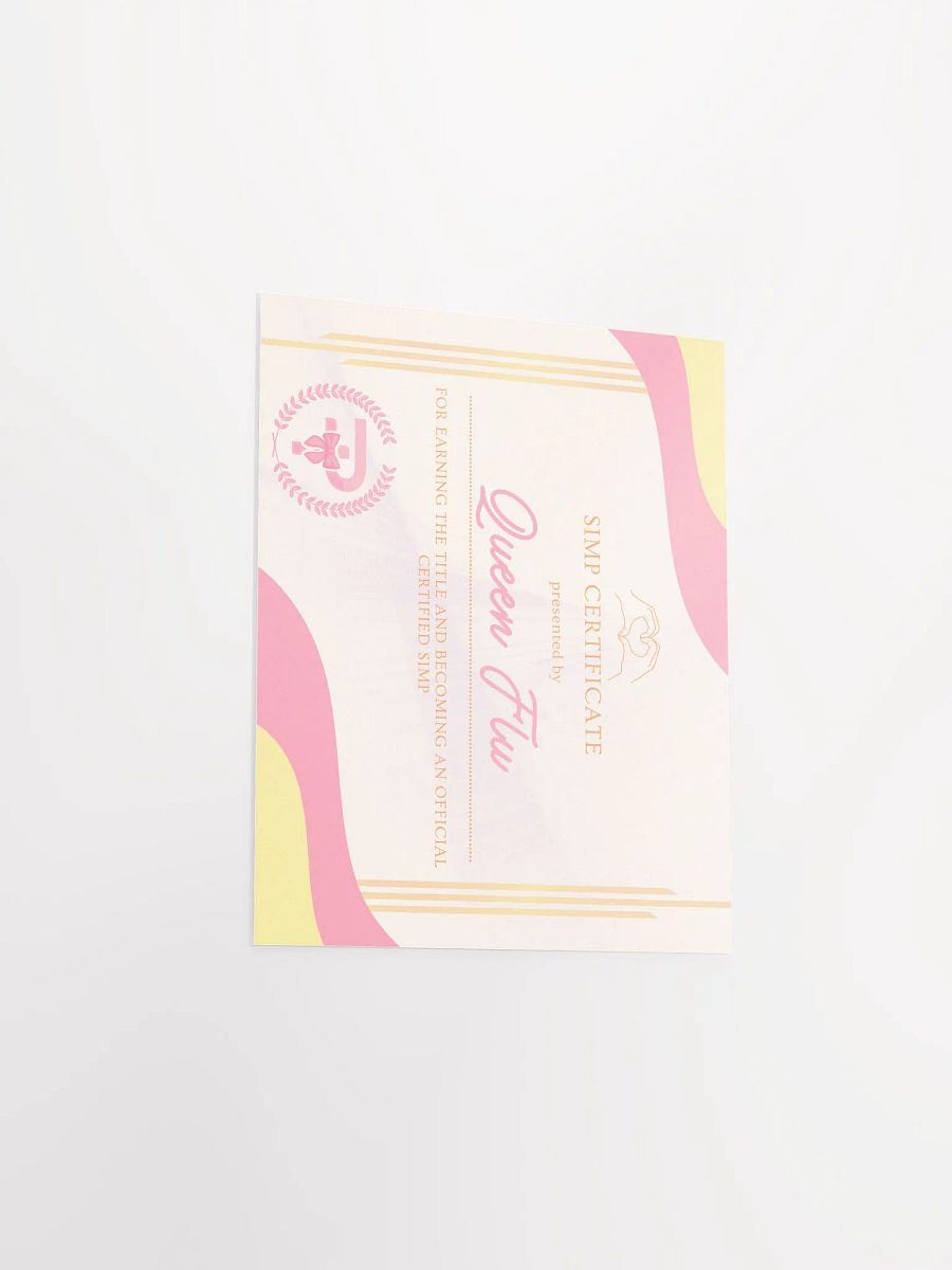 Official Simp Certificate 2 product image (3)