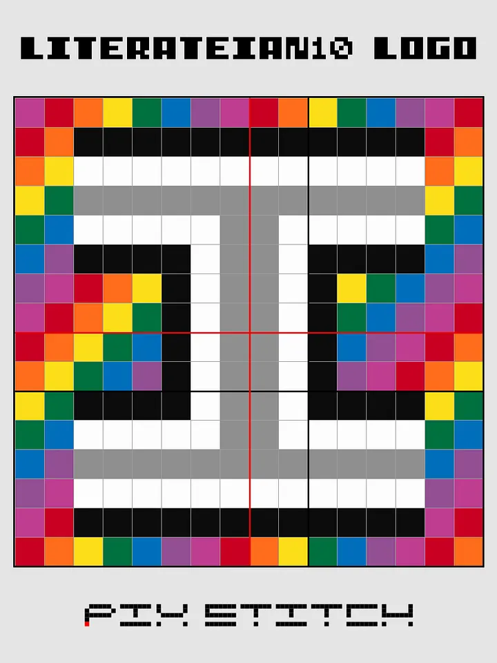 Literateian10 Logo Pixel Art product image (2)
