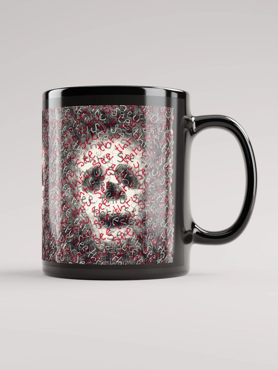 See thru black glossy mug product image (6)