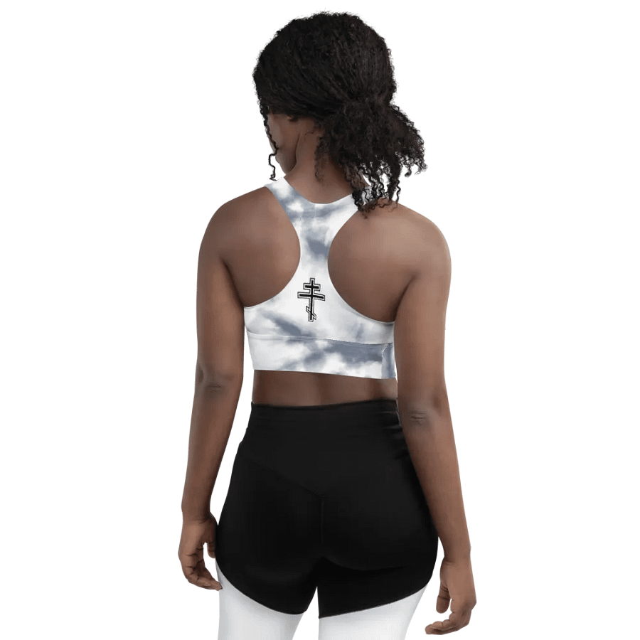 Night Sky burst Serenity Longline Sports Bra product image (5)