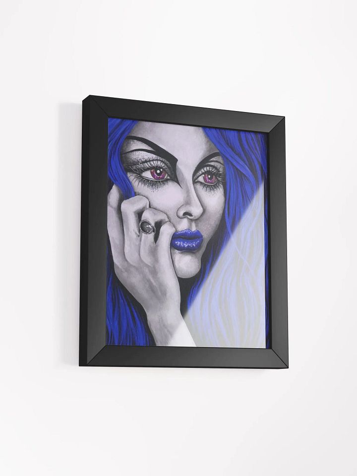 Eden 2024 in blue framed print product image (2)