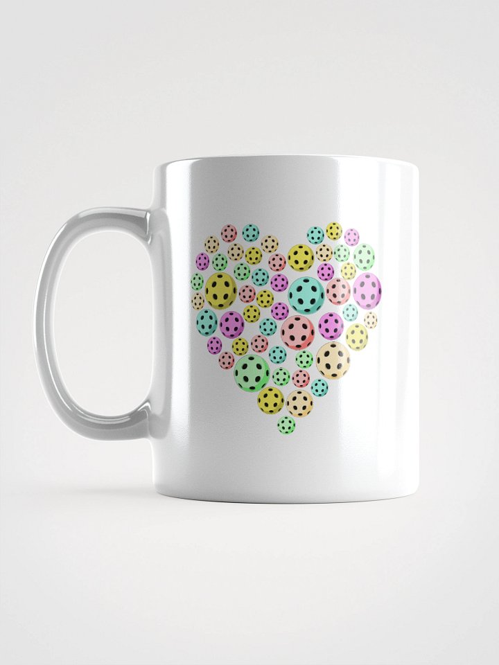 Heart Pickleball Coloured Mug product image (1)