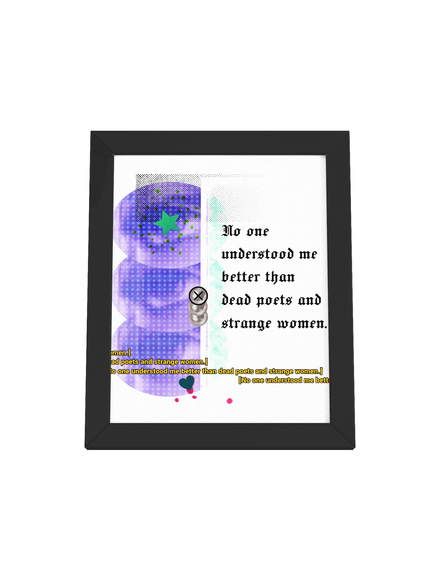 Dead Poets & Strange Women Framed Art Print product image (7)