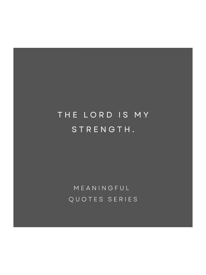 The Lord Is My Strength. product image (1)