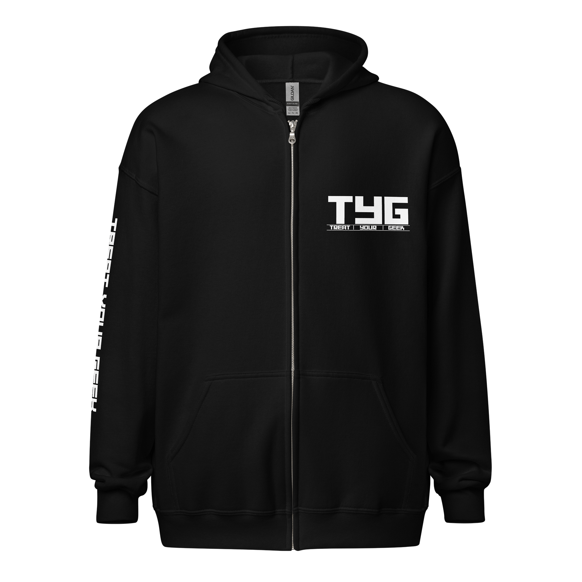 TYG Logo Zip Hoodie (White Logo) product image (1)