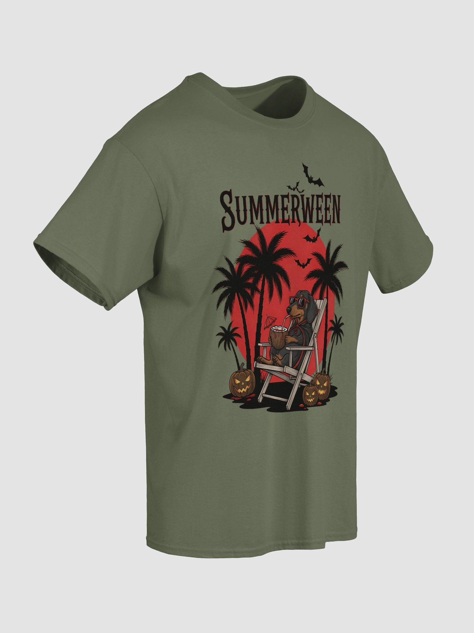 Summerween Vampire Dachshund T-Shirt product image (10)