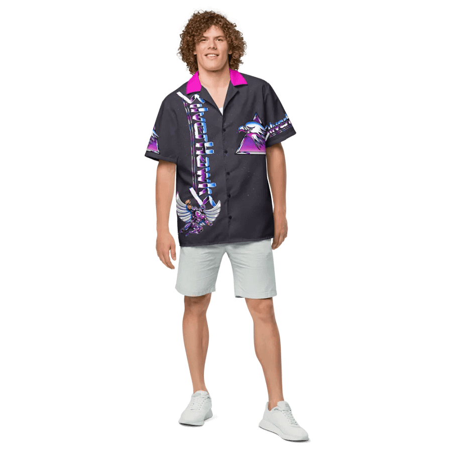 SilverHawks Retro Tribute Hawaiian Button up product image (4)