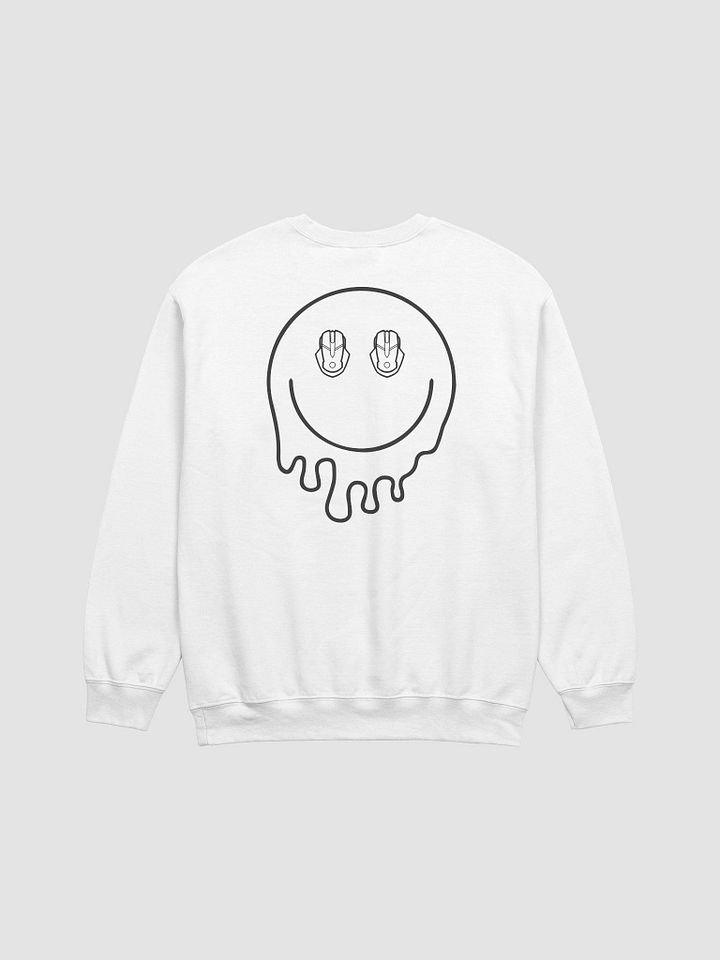 Drip Smiley Face Crewneck (Black) product image (1)