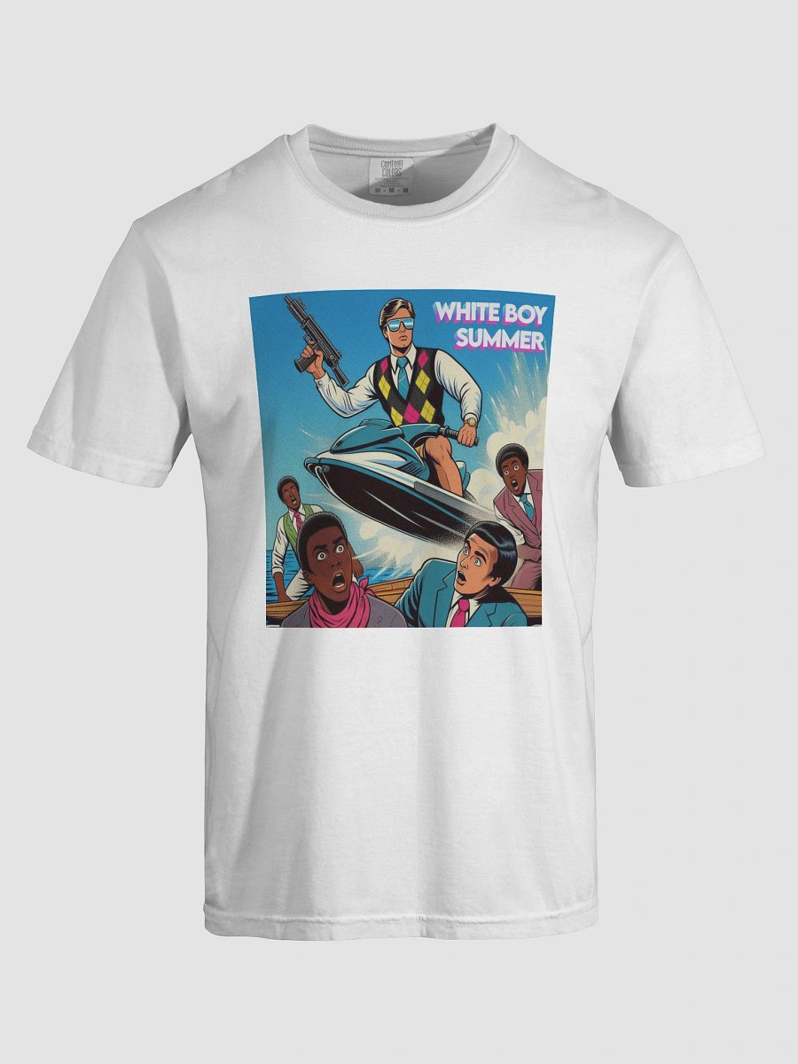 "White Boy Summer" Jetski with Gun T-Shirt product image (101)