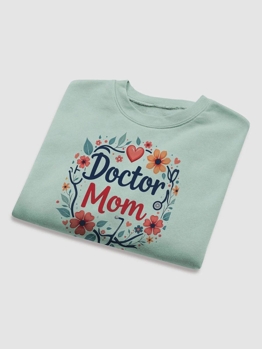 Doctor Mom Floral Fleece Crop Sweatshirt product image (15)