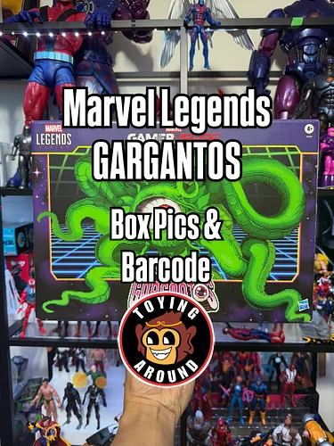 Follow @toyingaround for more toys!
Marvel Legends Gamerverse Gargantos / Shuma Gorath box pics plus UPC barcode.

Marvel Leg...