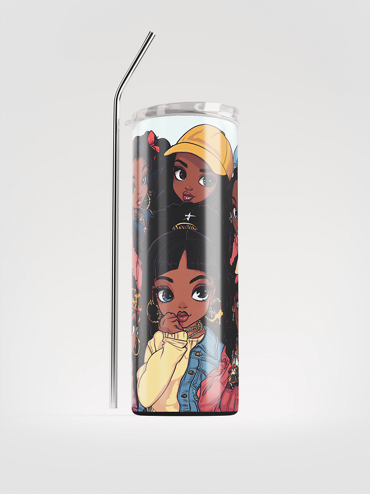 Vibrant Youthful Characters Stainless Steel Tumbler product image (1)