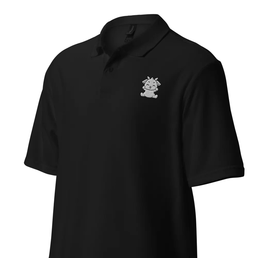 WHITE LOGO Unisex Polo Shirt product image (4)