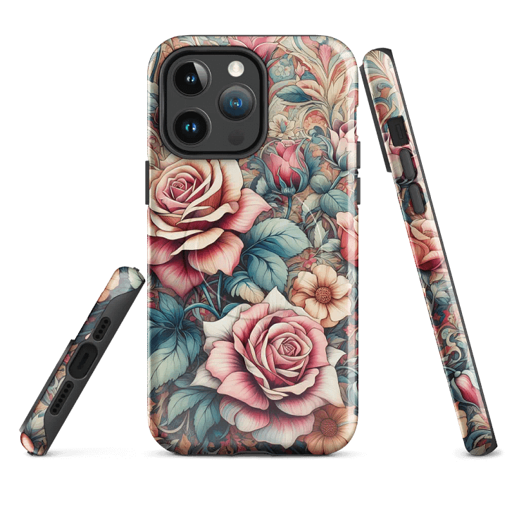 Vintage Rose Garden MagSafe® iPhone® Tough Case - Painting Artwork fit for iPhone 16 15 14 Pro Max product image (4)