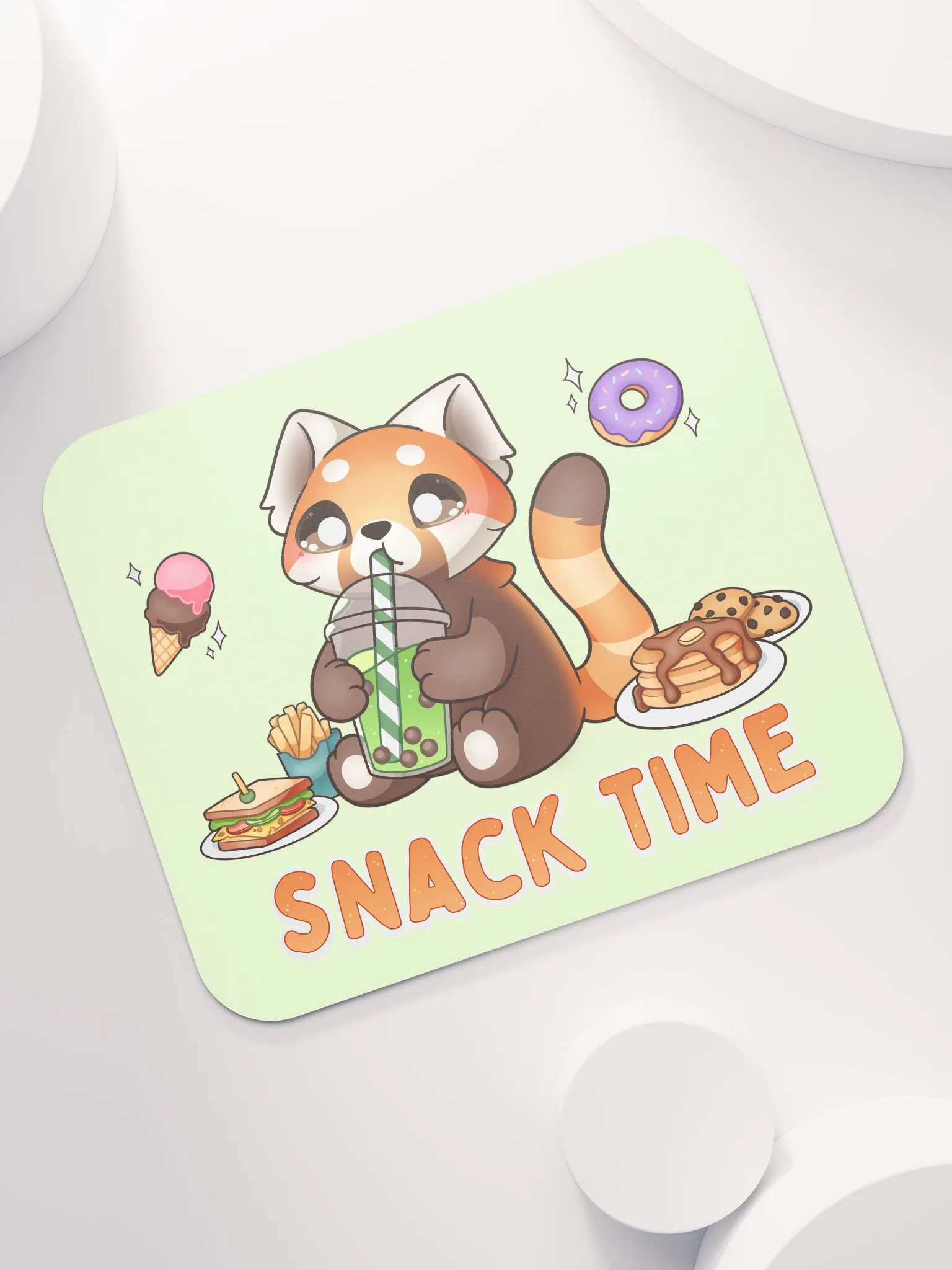 Snack Time Red Panda Mouse Pad product image (7)