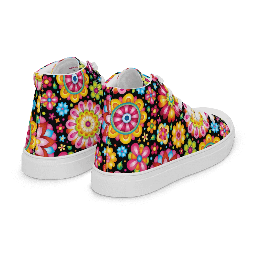 Kaleidoscopic Blossom Women's High Tops product image (11)