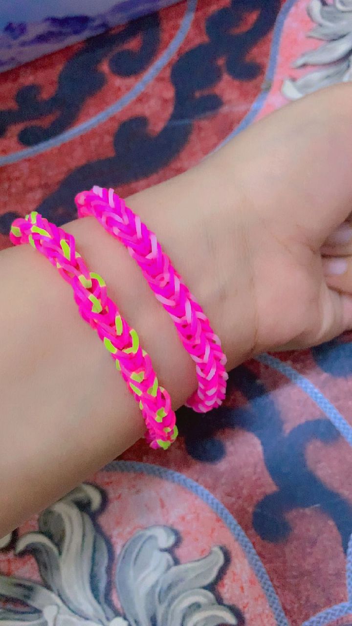 2 Pink Loom Bracelets product image (1)